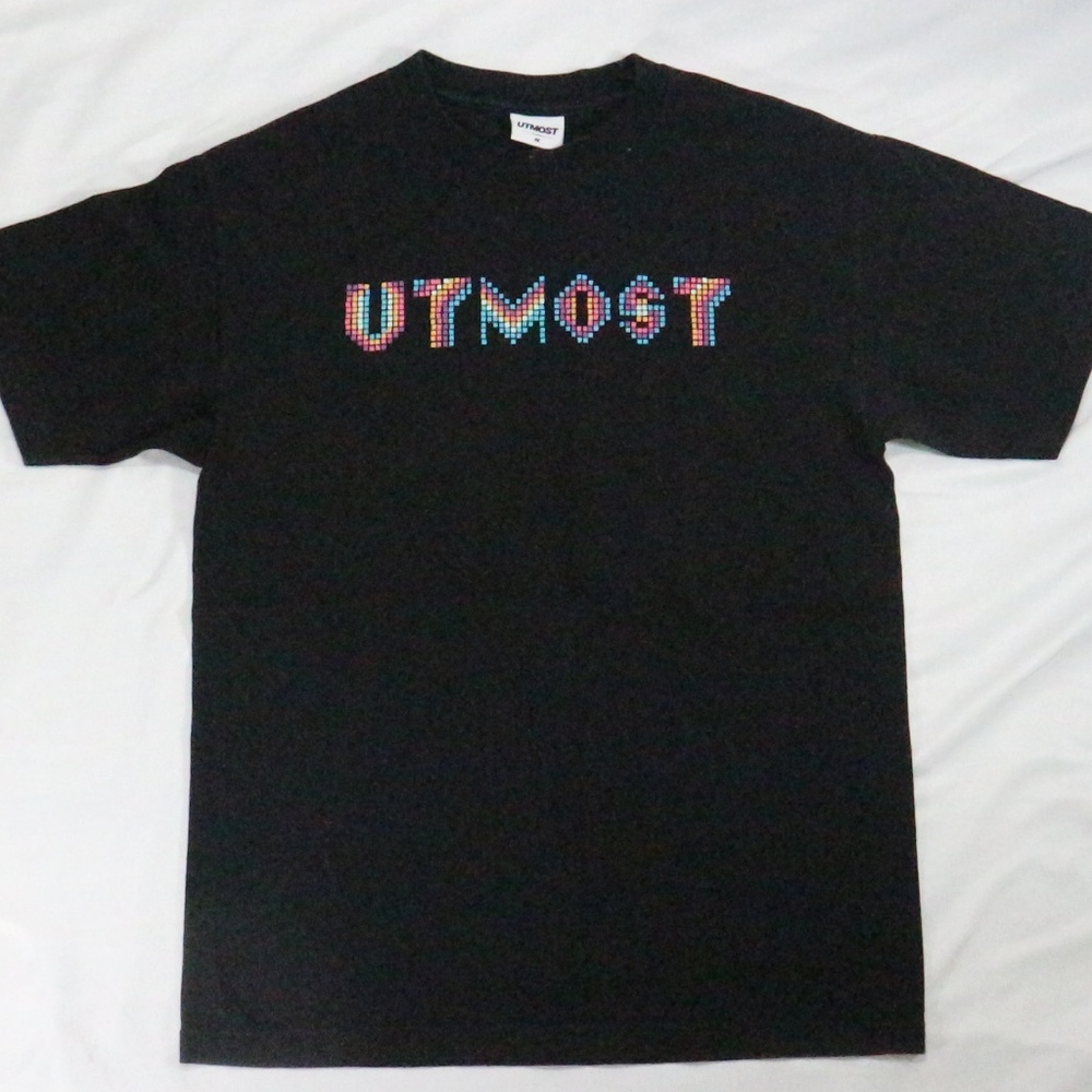 Vintage UTMOST CO Gradient Pixel Logo Tee T-shirt - Picture 4 of 6